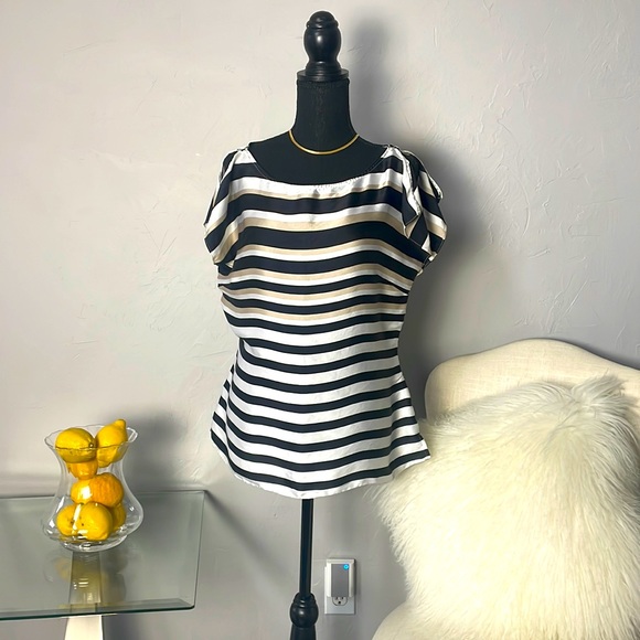 White House Black Market Silk Blouse - Picture 1 of 6